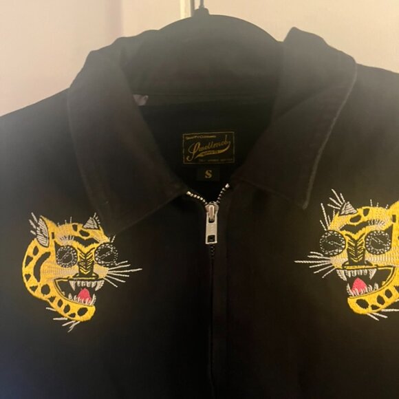 COPY - Vintage Souvenir Tiger Japanese Bomber Military Embroidered Jacket sz S - Picture 9 of 10